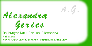 alexandra gerics business card